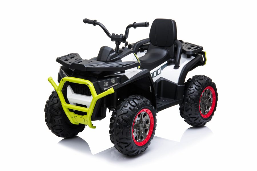 24V Kids Electric Quad Bike ATV - White - Ride On Toys
