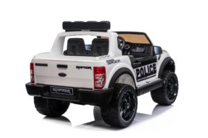 Ford Ranger Raptor Police Licensed 4wd 12v Battery Ride On Jeep – White